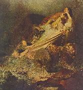 Rembrandt van rijn The abduction of Proserpina painting